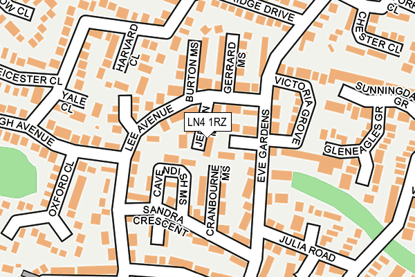 LN4 1RZ map - OS OpenMap – Local (Ordnance Survey) LN4 1RZ map - OS OpenMap – Local (Ordnance Survey)