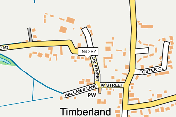 LN4 3RZ map - OS OpenMap – Local (Ordnance Survey) LN4 3RZ map - OS OpenMap – Local (Ordnance Survey)