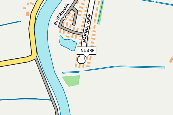 LN4 4BF map - OS OpenMap – Local (Ordnance Survey) LN4 4BF map - OS OpenMap – Local (Ordnance Survey)