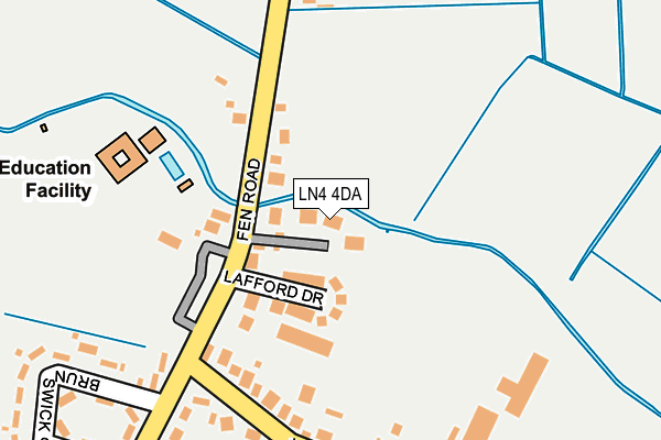 LN4 4DA map - OS OpenMap – Local (Ordnance Survey) LN4 4DA map - OS OpenMap – Local (Ordnance Survey)