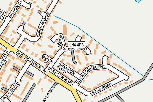 LN4 4FB map - OS OpenMap – Local (Ordnance Survey) LN4 4FB map - OS OpenMap – Local (Ordnance Survey)