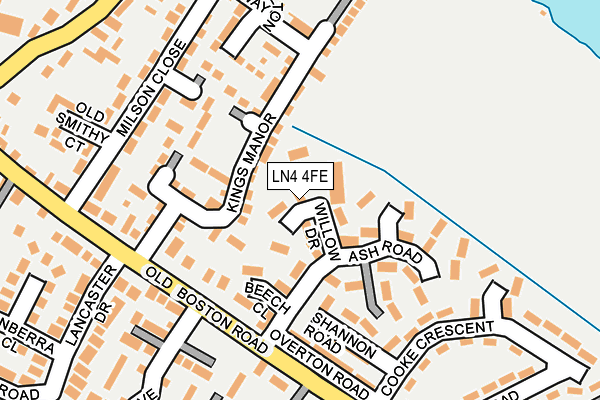 LN4 4FE map - OS OpenMap – Local (Ordnance Survey) LN4 4FE map - OS OpenMap – Local (Ordnance Survey)
