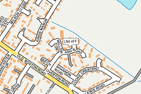 LN4 4FF map - OS OpenMap – Local (Ordnance Survey) LN4 4FF map - OS OpenMap – Local (Ordnance Survey)
