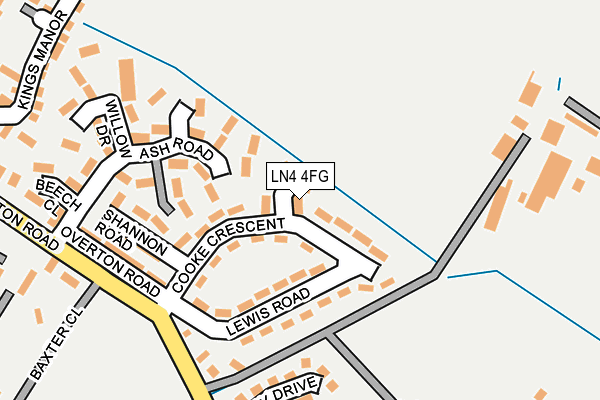 LN4 4FG map - OS OpenMap – Local (Ordnance Survey) LN4 4FG map - OS OpenMap – Local (Ordnance Survey)