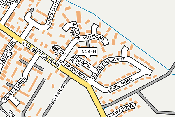 LN4 4FH map - OS OpenMap – Local (Ordnance Survey) LN4 4FH map - OS OpenMap – Local (Ordnance Survey)