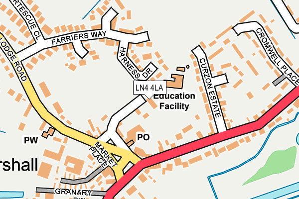 LN4 4LA map - OS OpenMap – Local (Ordnance Survey) LN4 4LA map - OS OpenMap – Local (Ordnance Survey)