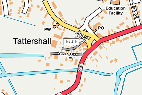 LN4 4LH map - OS OpenMap – Local (Ordnance Survey) LN4 4LH map - OS OpenMap – Local (Ordnance Survey)
