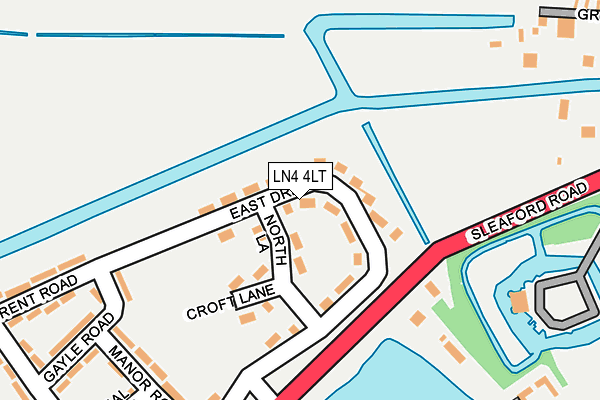 LN4 4LT map - OS OpenMap – Local (Ordnance Survey) LN4 4LT map - OS OpenMap – Local (Ordnance Survey)