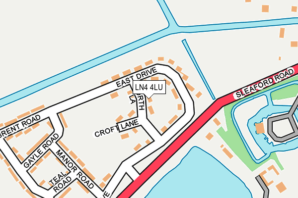 LN4 4LU map - OS OpenMap – Local (Ordnance Survey) LN4 4LU map - OS OpenMap – Local (Ordnance Survey)