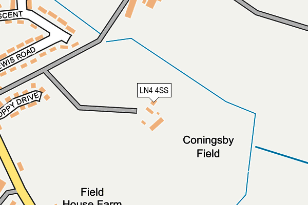 LN4 4SS map - OS OpenMap – Local (Ordnance Survey) LN4 4SS map - OS OpenMap – Local (Ordnance Survey)