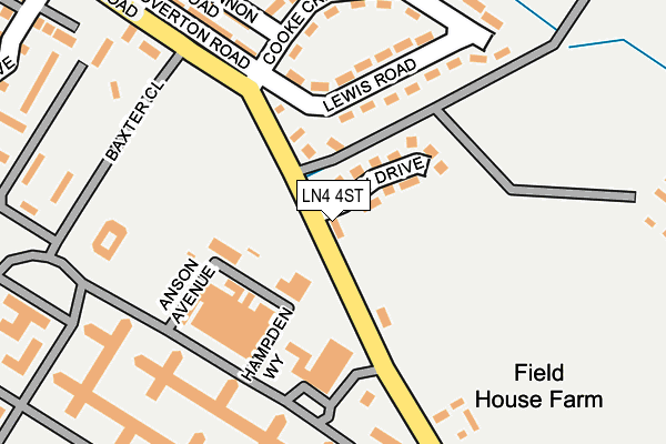 LN4 4ST map - OS OpenMap – Local (Ordnance Survey) LN4 4ST map - OS OpenMap – Local (Ordnance Survey)