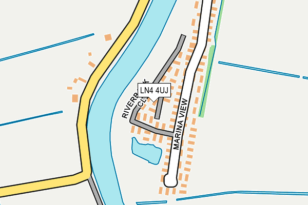 LN4 4UJ map - OS OpenMap – Local (Ordnance Survey) LN4 4UJ map - OS OpenMap – Local (Ordnance Survey)