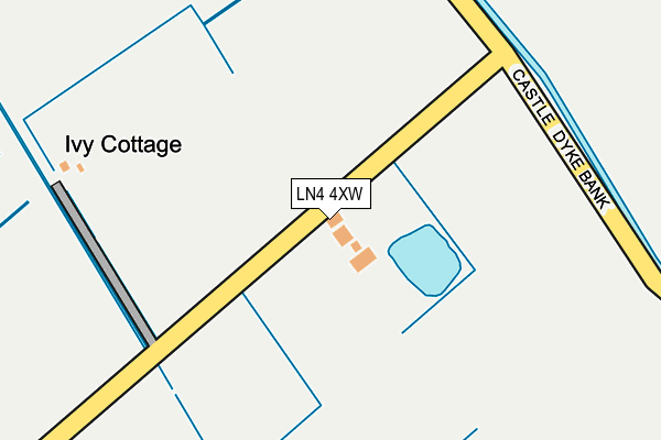 LN4 4XW map - OS OpenMap – Local (Ordnance Survey) LN4 4XW map - OS OpenMap – Local (Ordnance Survey)