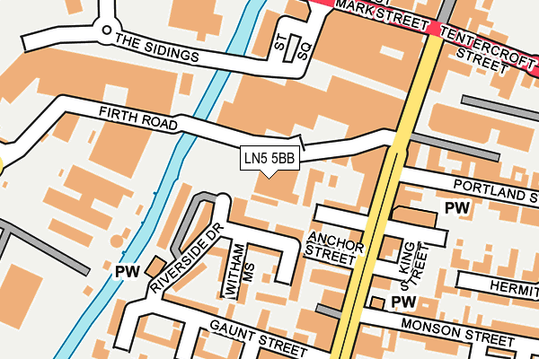 LN5 5BB map - OS OpenMap – Local (Ordnance Survey) LN5 5BB map - OS OpenMap – Local (Ordnance Survey)
