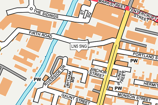 LN5 5NG map - OS OpenMap – Local (Ordnance Survey) LN5 5NG map - OS OpenMap – Local (Ordnance Survey)