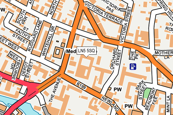 LN5 5SQ map - OS OpenMap – Local (Ordnance Survey) LN5 5SQ map - OS OpenMap – Local (Ordnance Survey)