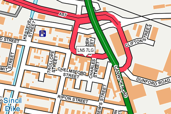 LN5 7LG map - OS OpenMap – Local (Ordnance Survey) LN5 7LG map - OS OpenMap – Local (Ordnance Survey)