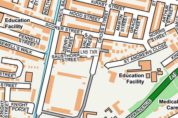 LN5 7XR map - OS OpenMap – Local (Ordnance Survey) LN5 7XR map - OS OpenMap – Local (Ordnance Survey)