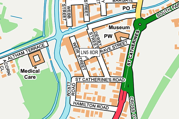 LN5 8DR map - OS OpenMap – Local (Ordnance Survey) LN5 8DR map - OS OpenMap – Local (Ordnance Survey)