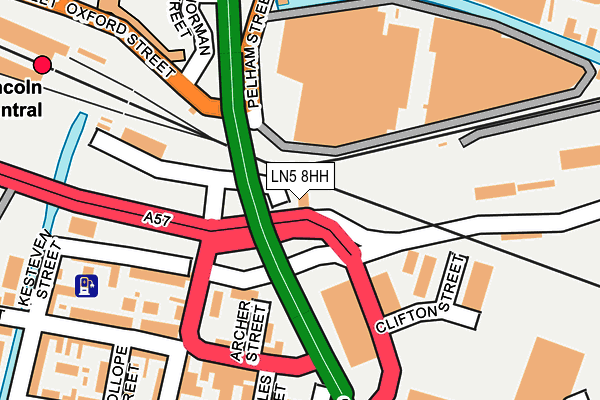 LN5 8HH map - OS OpenMap – Local (Ordnance Survey) LN5 8HH map - OS OpenMap – Local (Ordnance Survey)