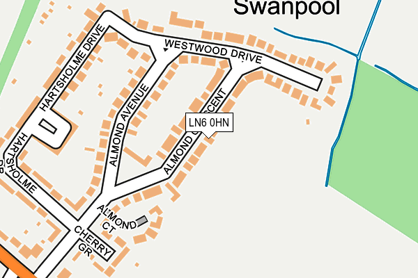 LN6 0HN map - OS OpenMap – Local (Ordnance Survey) LN6 0HN map - OS OpenMap – Local (Ordnance Survey)