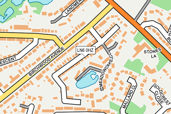 LN6 0HZ map - OS OpenMap – Local (Ordnance Survey) LN6 0HZ map - OS OpenMap – Local (Ordnance Survey)