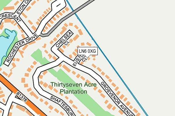 LN6 0XG map - OS OpenMap – Local (Ordnance Survey) LN6 0XG map - OS OpenMap – Local (Ordnance Survey)