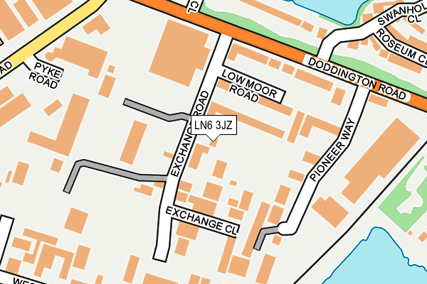 LN6 3JZ map - OS OpenMap – Local (Ordnance Survey) LN6 3JZ map - OS OpenMap – Local (Ordnance Survey)