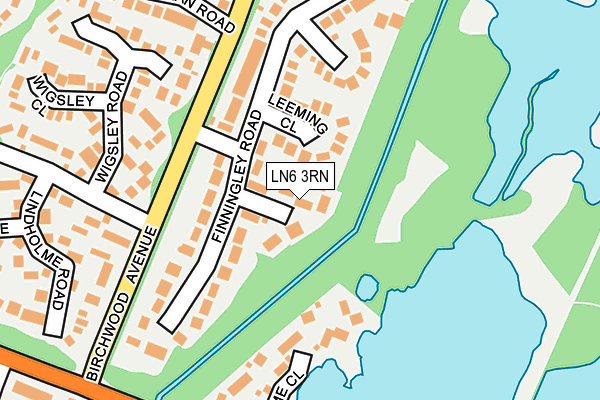 LN6 3RN map - OS OpenMap – Local (Ordnance Survey) LN6 3RN map - OS OpenMap – Local (Ordnance Survey)
