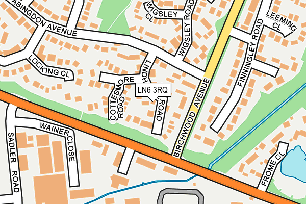 LN6 3RQ map - OS OpenMap – Local (Ordnance Survey) LN6 3RQ map - OS OpenMap – Local (Ordnance Survey)