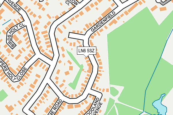 LN6 5SZ map - OS OpenMap – Local (Ordnance Survey) LN6 5SZ map - OS OpenMap – Local (Ordnance Survey)