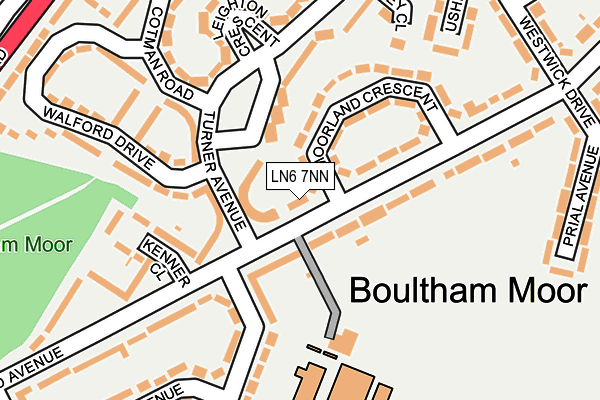 LN6 7NN map - OS OpenMap – Local (Ordnance Survey) LN6 7NN map - OS OpenMap – Local (Ordnance Survey)