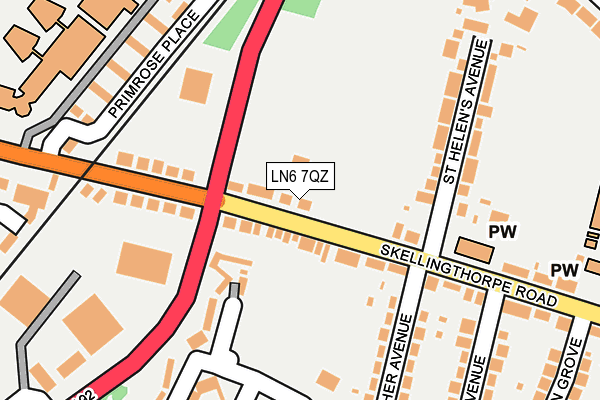 LN6 7QZ map - OS OpenMap – Local (Ordnance Survey) LN6 7QZ map - OS OpenMap – Local (Ordnance Survey)