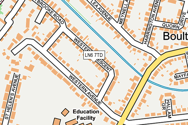 LN6 7TD map - OS OpenMap – Local (Ordnance Survey) LN6 7TD map - OS OpenMap – Local (Ordnance Survey)
