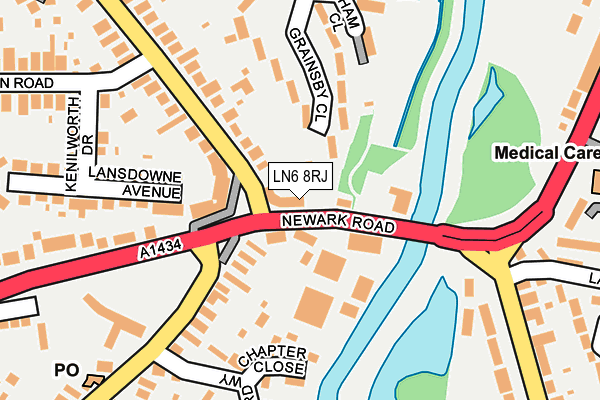 LN6 8RJ map - OS OpenMap – Local (Ordnance Survey) LN6 8RJ map - OS OpenMap – Local (Ordnance Survey)