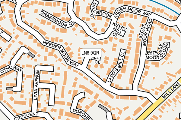 LN6 9QR map - OS OpenMap – Local (Ordnance Survey) LN6 9QR map - OS OpenMap – Local (Ordnance Survey)