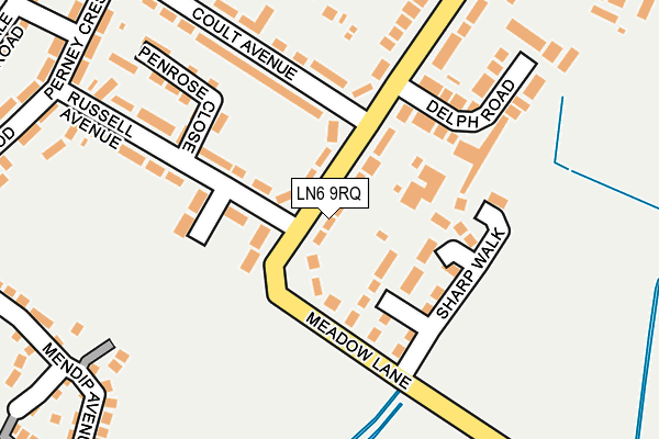 LN6 9RQ map - OS OpenMap – Local (Ordnance Survey) LN6 9RQ map - OS OpenMap – Local (Ordnance Survey)