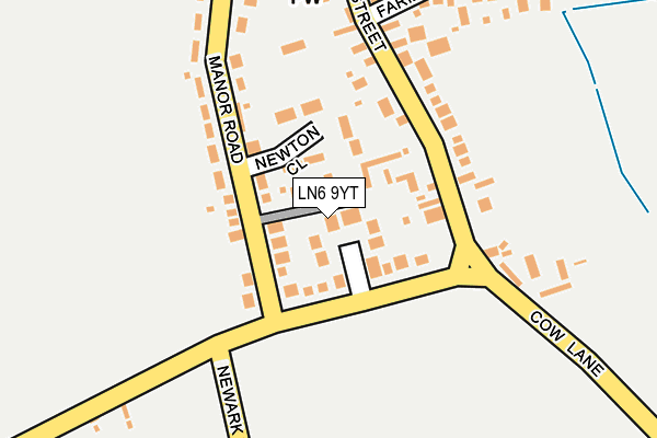 LN6 9YT map - OS OpenMap – Local (Ordnance Survey) LN6 9YT map - OS OpenMap – Local (Ordnance Survey)
