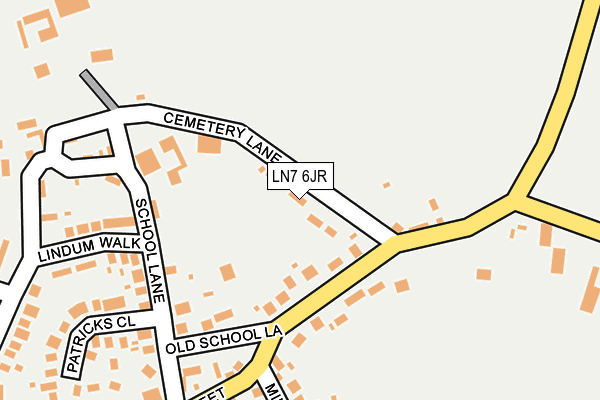 LN7 6JR map - OS OpenMap – Local (Ordnance Survey) LN7 6JR map - OS OpenMap – Local (Ordnance Survey)