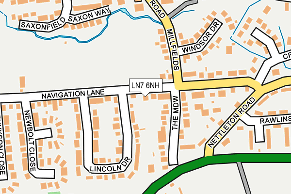 LN7 6NH map - OS OpenMap – Local (Ordnance Survey) LN7 6NH map - OS OpenMap – Local (Ordnance Survey)
