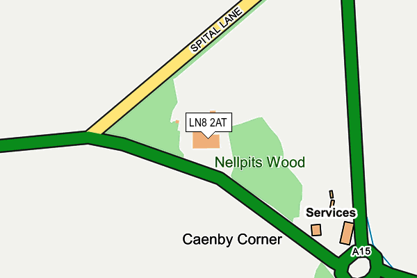 LN8 2AT map - OS OpenMap – Local (Ordnance Survey) LN8 2AT map - OS OpenMap – Local (Ordnance Survey)