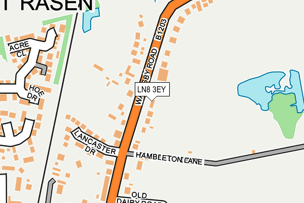 LN8 3EY map - OS OpenMap – Local (Ordnance Survey) LN8 3EY map - OS OpenMap – Local (Ordnance Survey)
