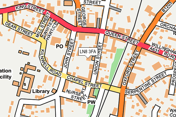 LN8 3FA map - OS OpenMap – Local (Ordnance Survey) LN8 3FA map - OS OpenMap – Local (Ordnance Survey)