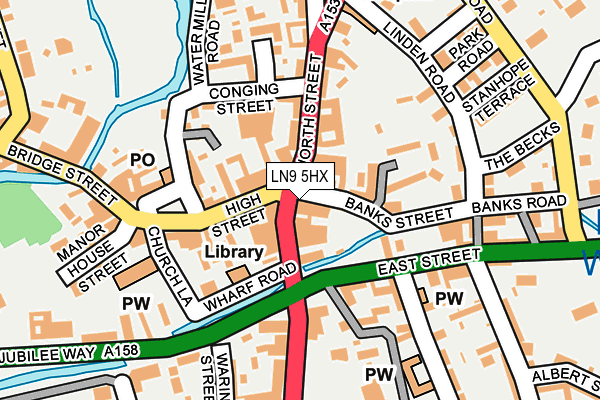 LN9 5HX map - OS OpenMap – Local (Ordnance Survey) LN9 5HX map - OS OpenMap – Local (Ordnance Survey)