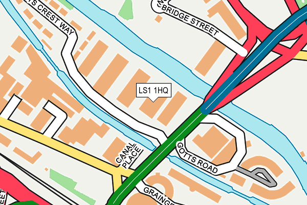 LS1 1HQ map - OS OpenMap – Local (Ordnance Survey) LS1 1HQ map - OS OpenMap – Local (Ordnance Survey)