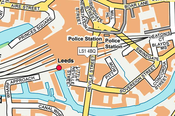 LS1 4BQ map - OS OpenMap – Local (Ordnance Survey) LS1 4BQ map - OS OpenMap – Local (Ordnance Survey)