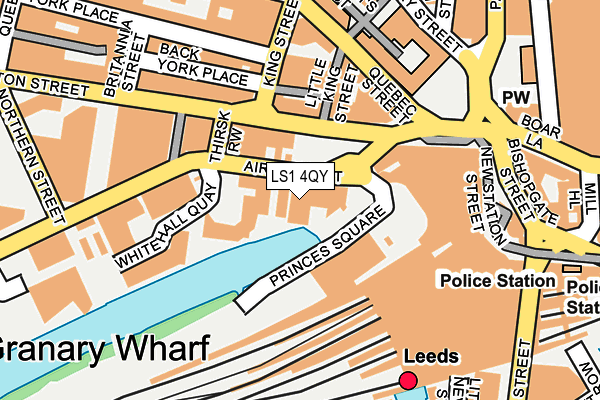 LS1 4QY map - OS OpenMap – Local (Ordnance Survey)
