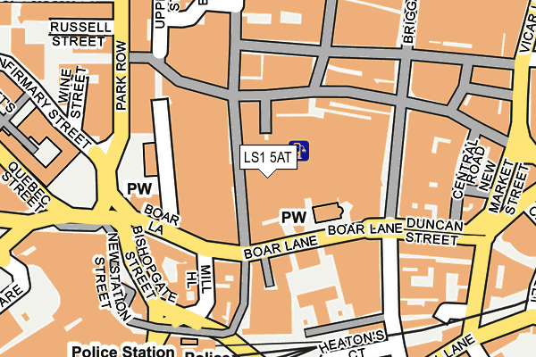 LS1 5AT map - OS OpenMap – Local (Ordnance Survey) LS1 5AT map - OS OpenMap – Local (Ordnance Survey)