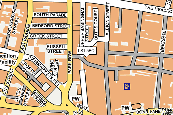 LS1 5BQ map - OS OpenMap – Local (Ordnance Survey) LS1 5BQ map - OS OpenMap – Local (Ordnance Survey)