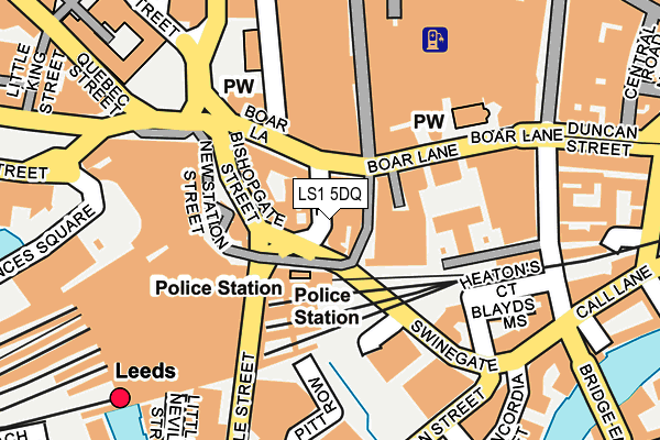 LS1 5DQ map - OS OpenMap – Local (Ordnance Survey) LS1 5DQ map - OS OpenMap – Local (Ordnance Survey)